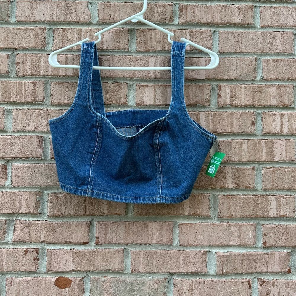 GAP Blue Denim Bra/Crop Top